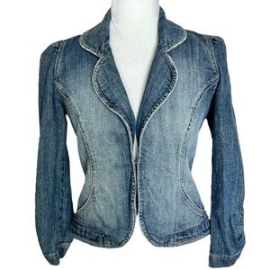 Frankie B Denim Jacket Blazer Size Small